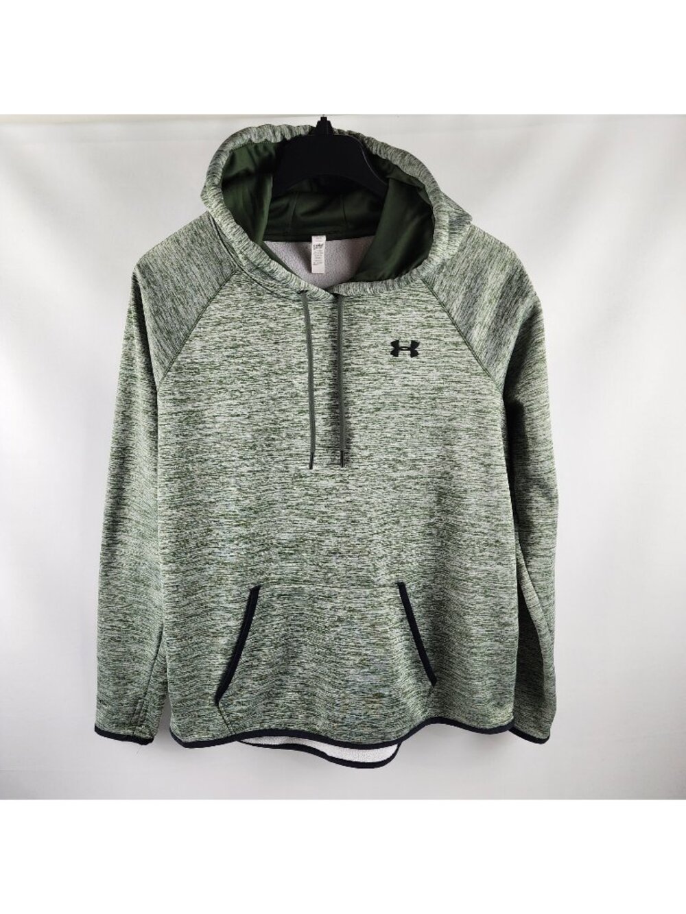 Under Armour Sweatshirt Mens XL Green Fleece Cold Gear Heather Hoodie
